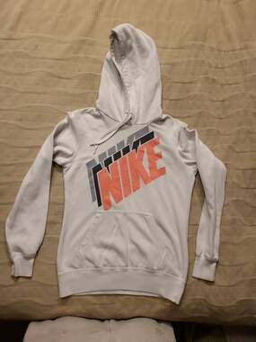Nike Women's Stacked Spell Out Logo Pullover Hoodie Small
